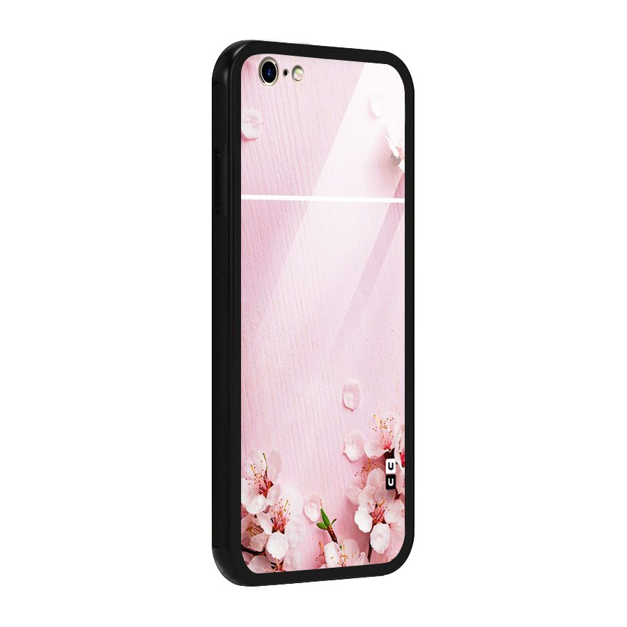 Blossom Frame Pink Glass Back Case for iPhone 6 6S