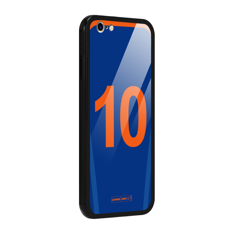 Blue Jersey Glass Back Case for iPhone 6 6S