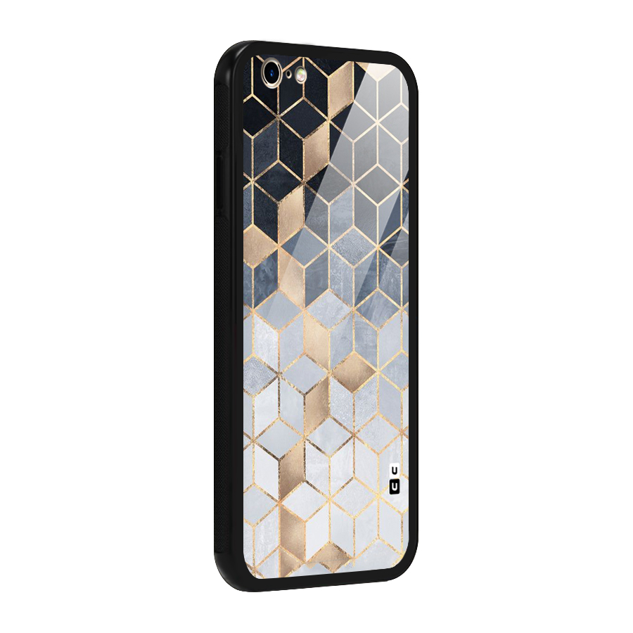 Blues And Golds Glass Back Case for iPhone 6 6S