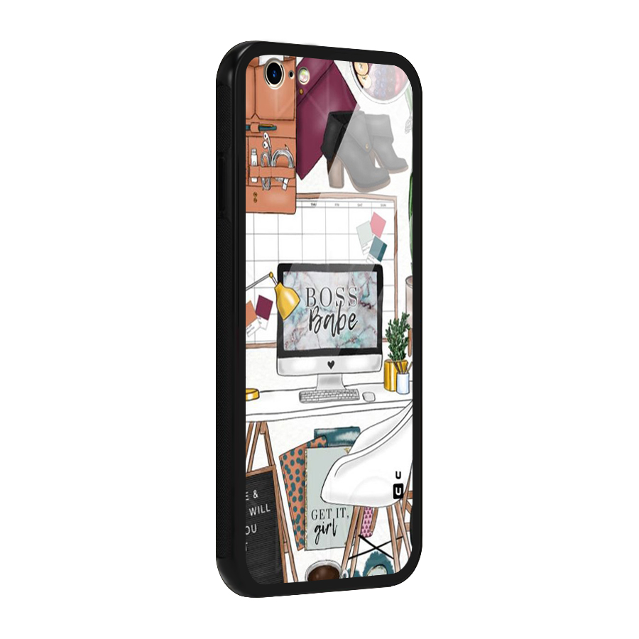 Boss Babe Glass Back Case for iPhone 6 6S
