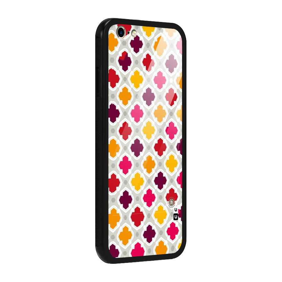Bright Pattern Glass Back Case for iPhone 6 6S