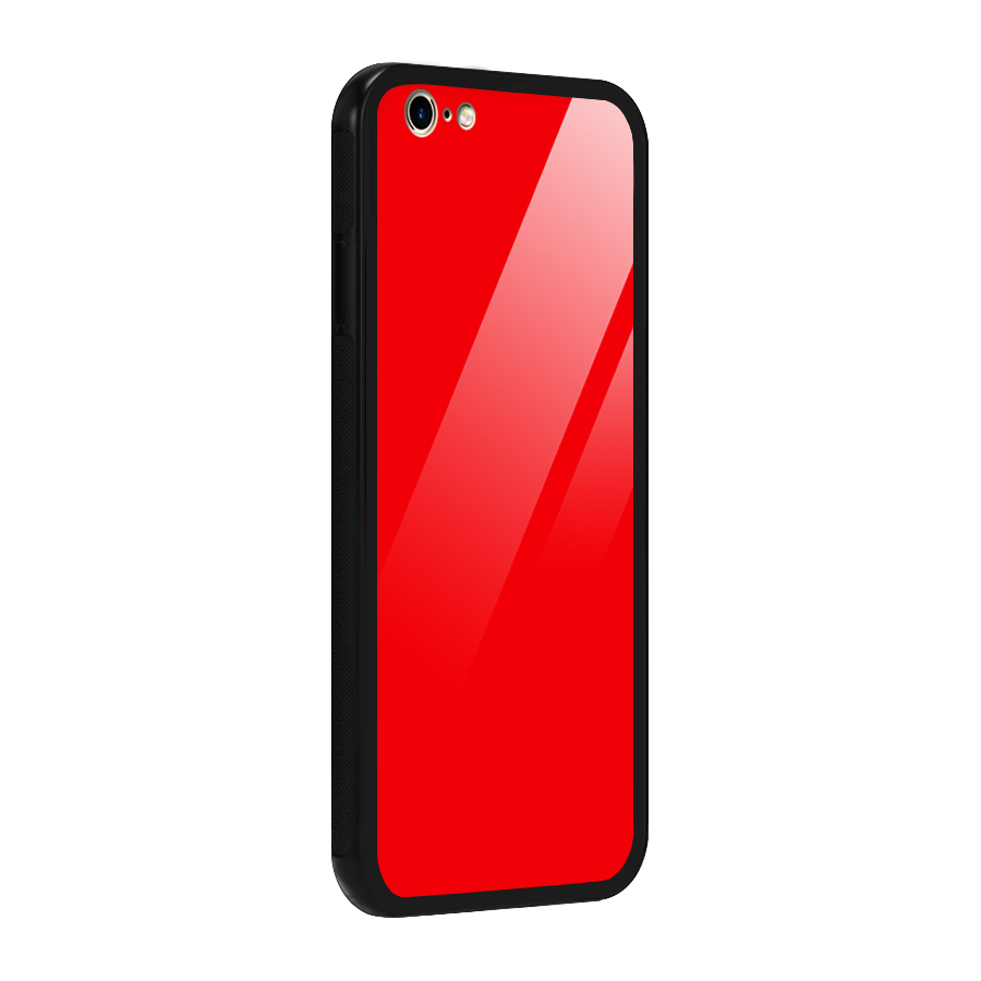 Bright Red Glass Back Case for iPhone 6 6S