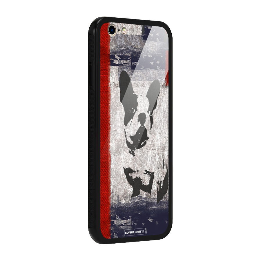 Bull Dog Glass Back Case for iPhone 6 6S
