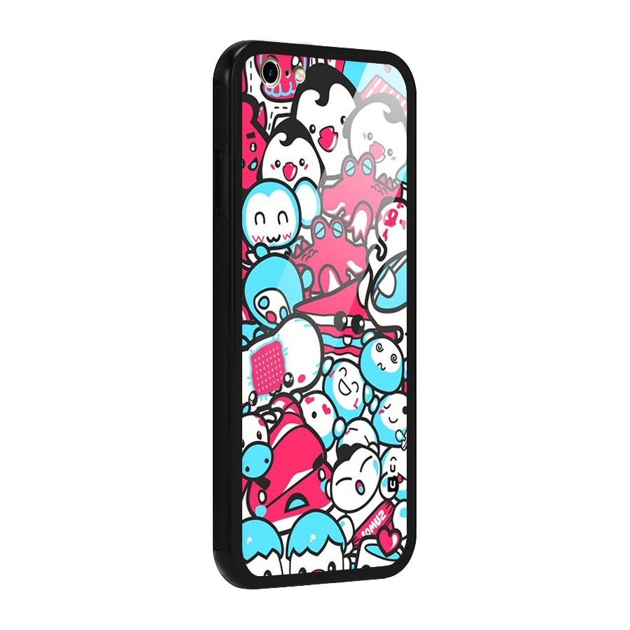 Bunny Quirk Glass Back Case for iPhone 6 6S