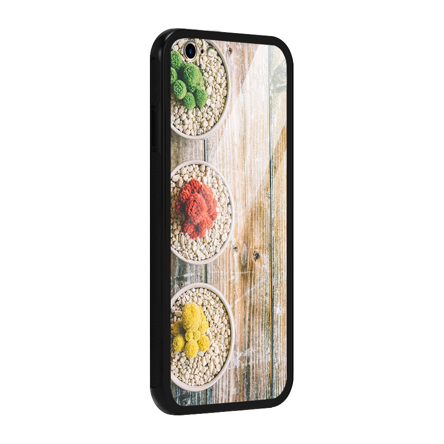 Cacti Decor Glass Back Case for iPhone 6 6S