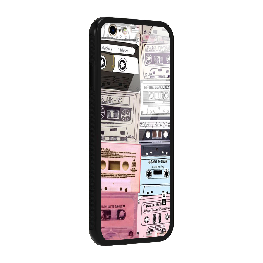 Casette Rolling Glass Back Case for iPhone 6 6S