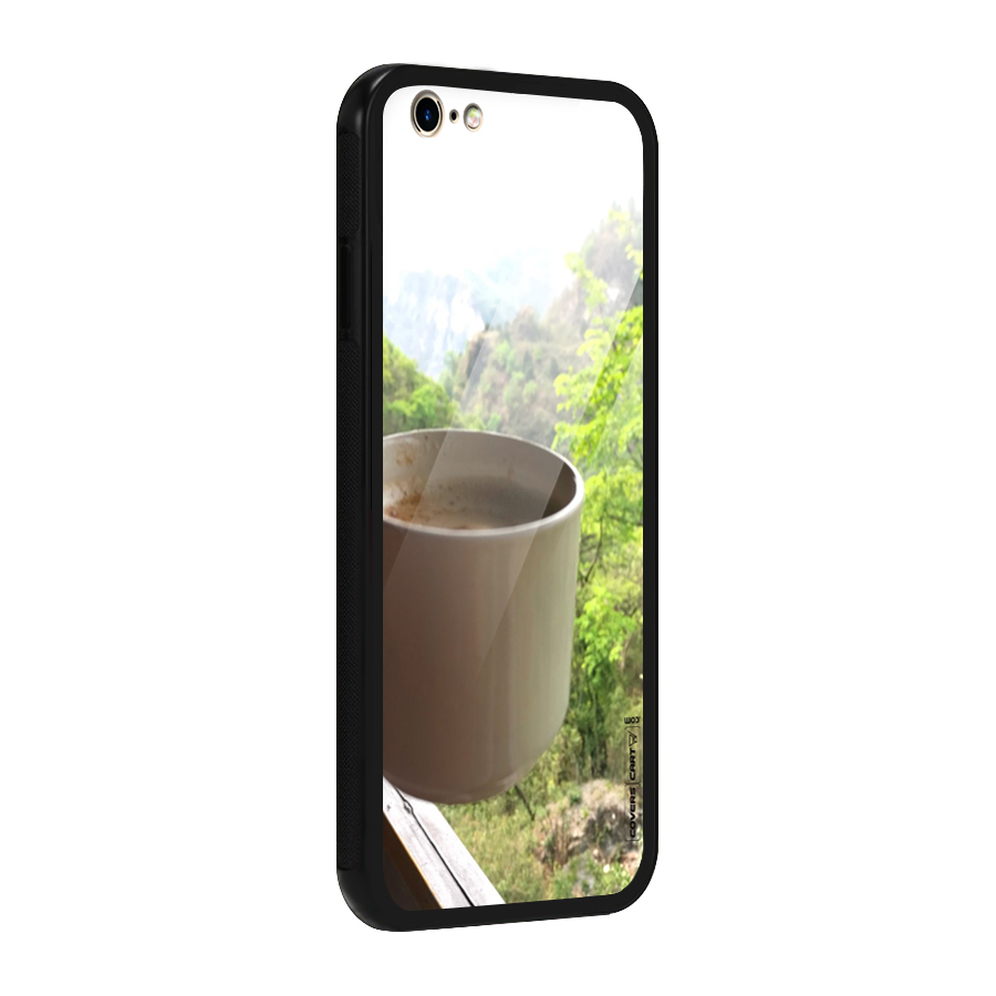 Chai With Mountain View Glass Back Case for iPhone 6 6S