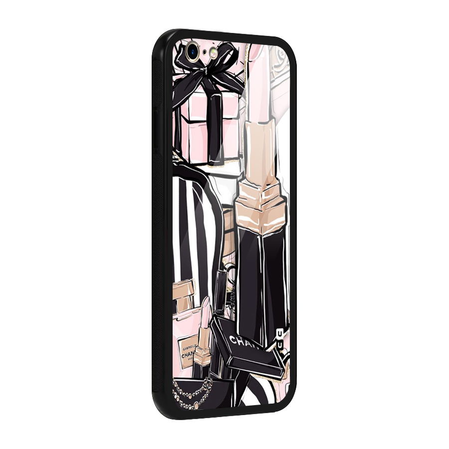 Class Girl Design Glass Back Case for iPhone 6 6S