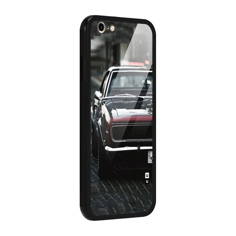 Class Vintage Car Glass Back Case for iPhone 6 6S