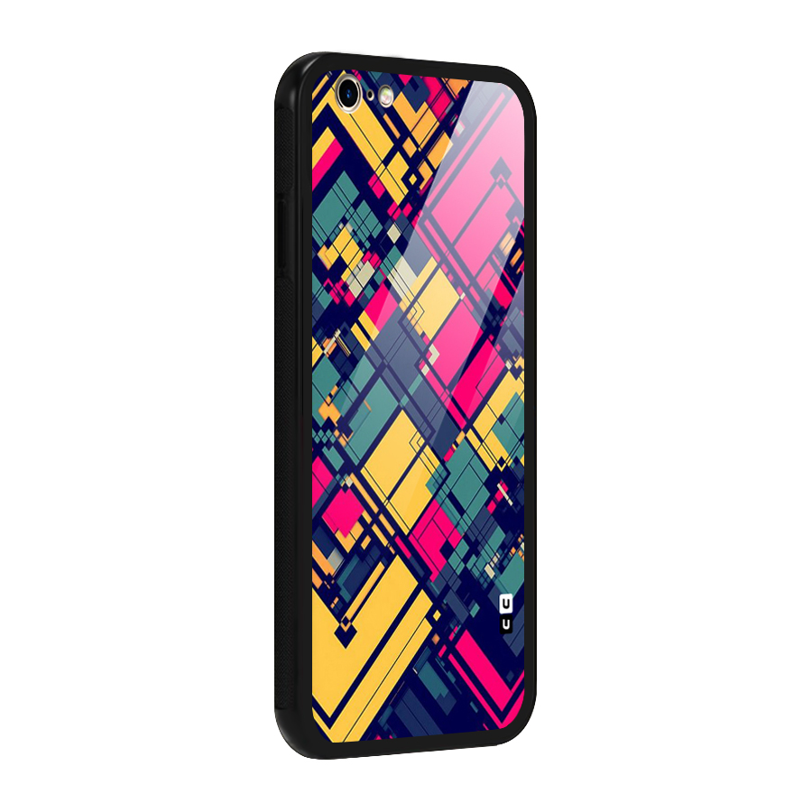 Classic Abstract Coloured Glass Back Case for iPhone 6 6S