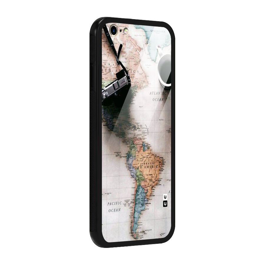 Coffee And Travel Glass Back Case for iPhone 6 6S