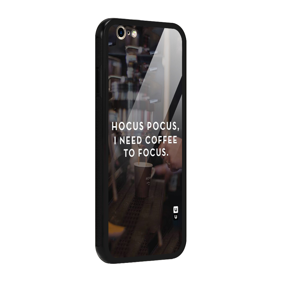 Coffee Focus Glass Back Case for iPhone 6 6S