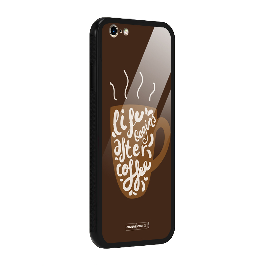 Coffee Mug Glass Back Case for iPhone 6 6S