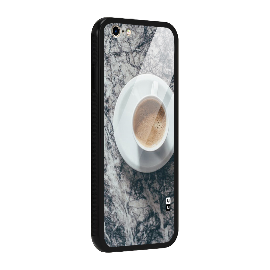 Coffee On Marble Glass Back Case for iPhone 6 6S
