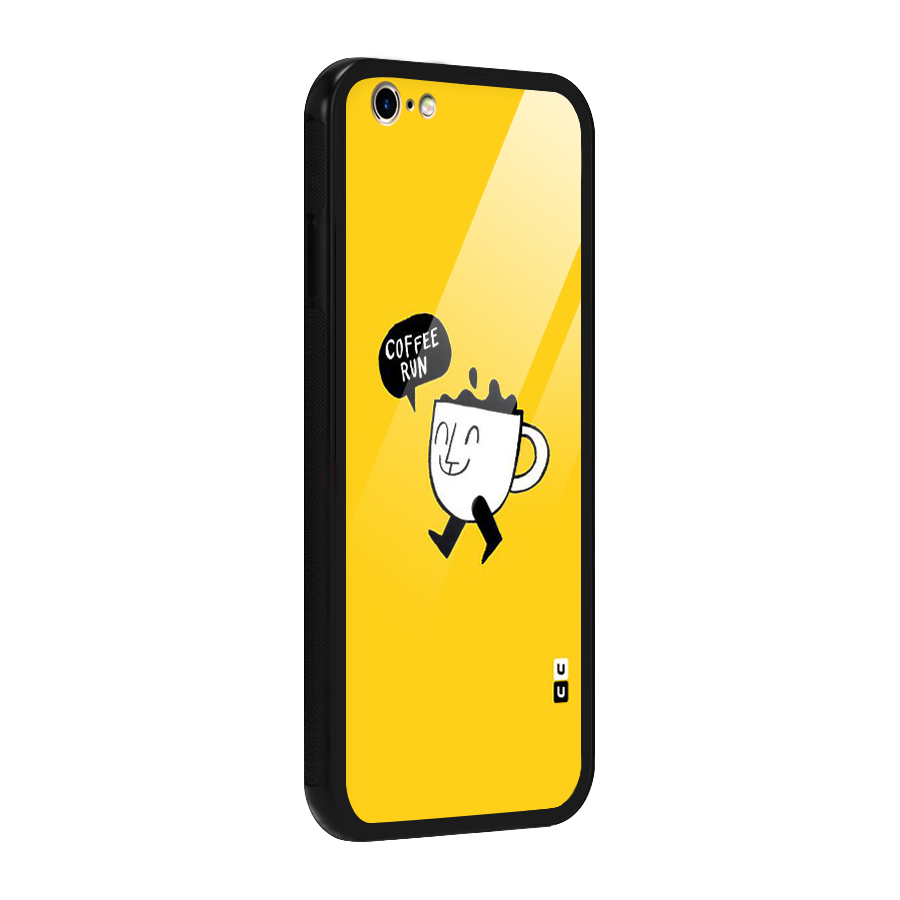 Coffee Run Glass Back Case for iPhone 6 6S