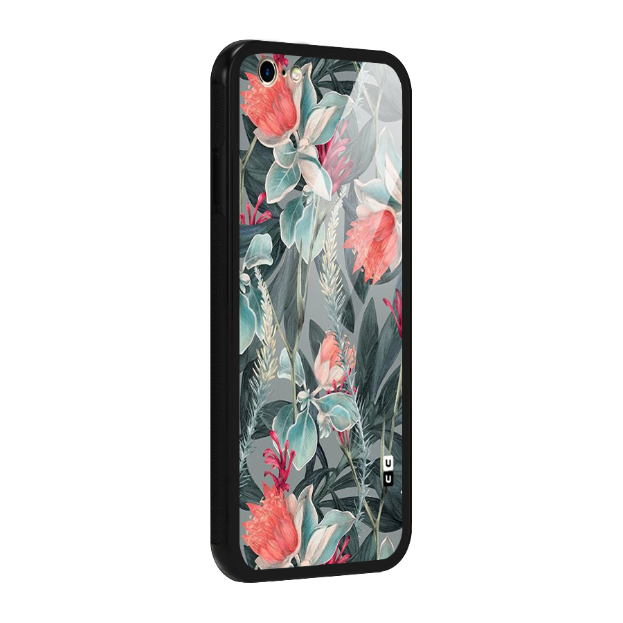 Colored Petals Glass Back Case for iPhone 6 6S