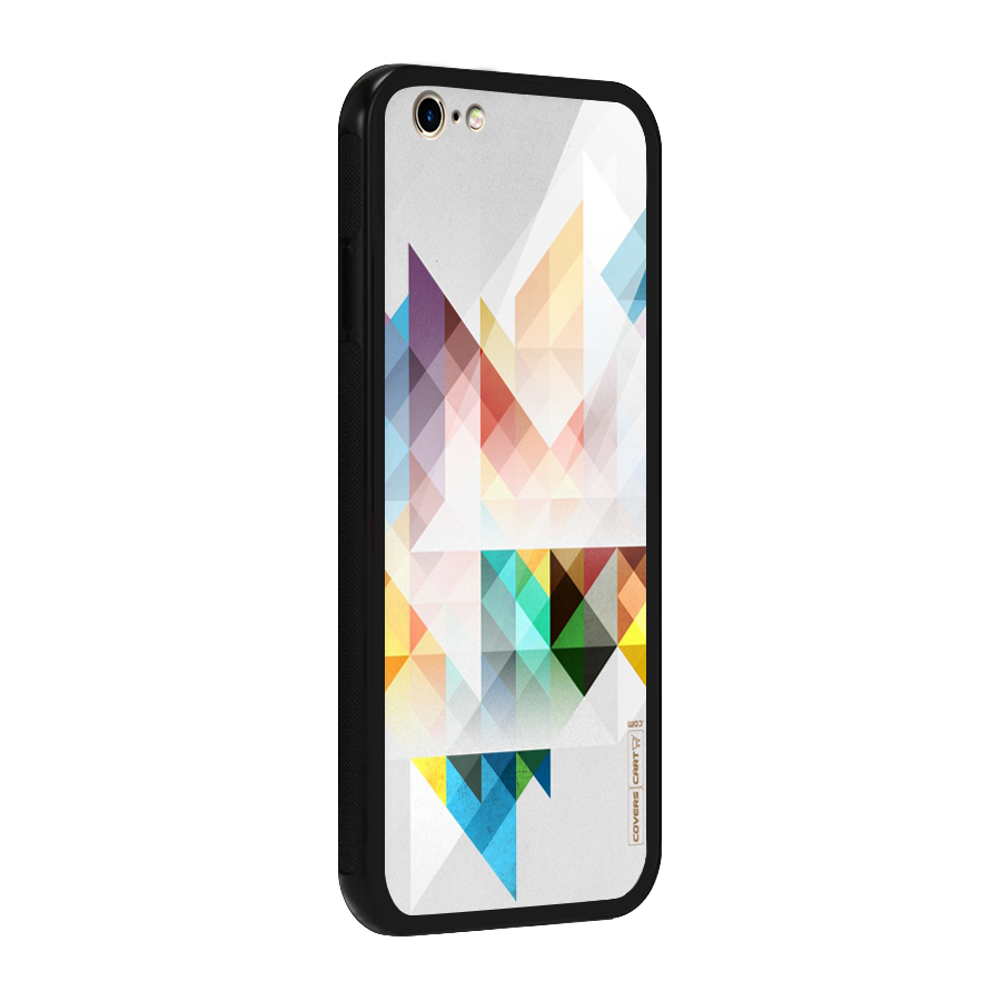 Colorful Geometric Art Glass Back Case for iPhone 6 6S