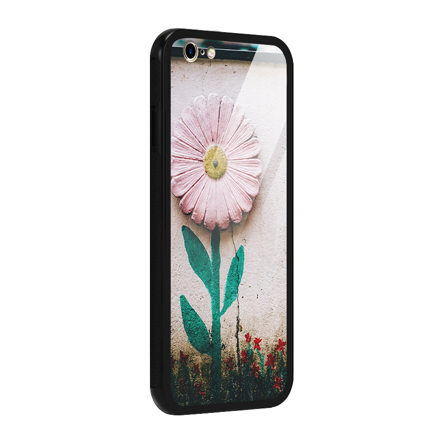 Creativity Flower Glass Back Case for iPhone 6 6S