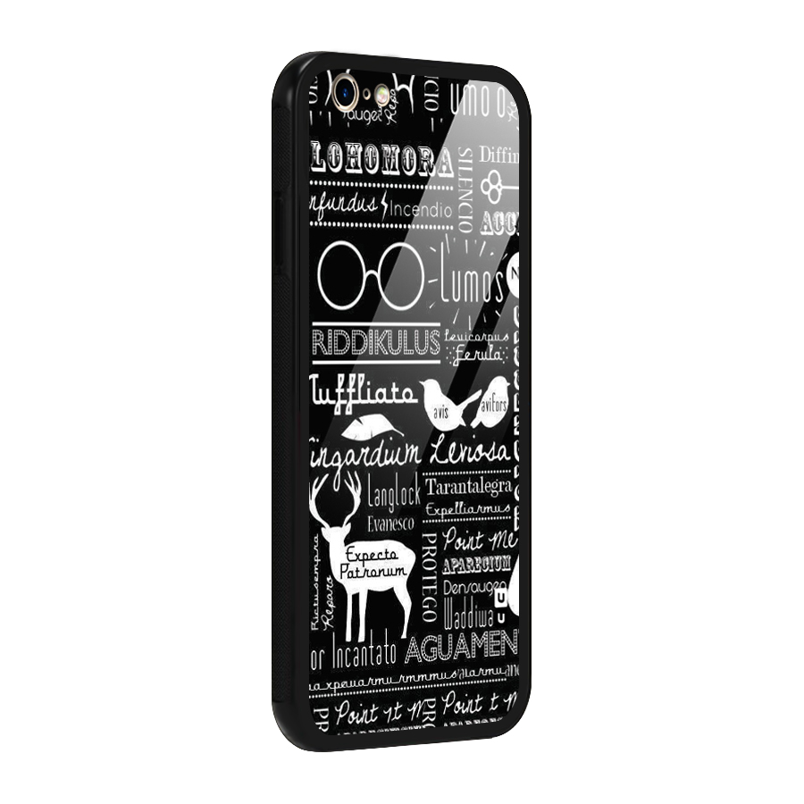 Deer Key Spell Glass Back Case for iPhone 6 6S
