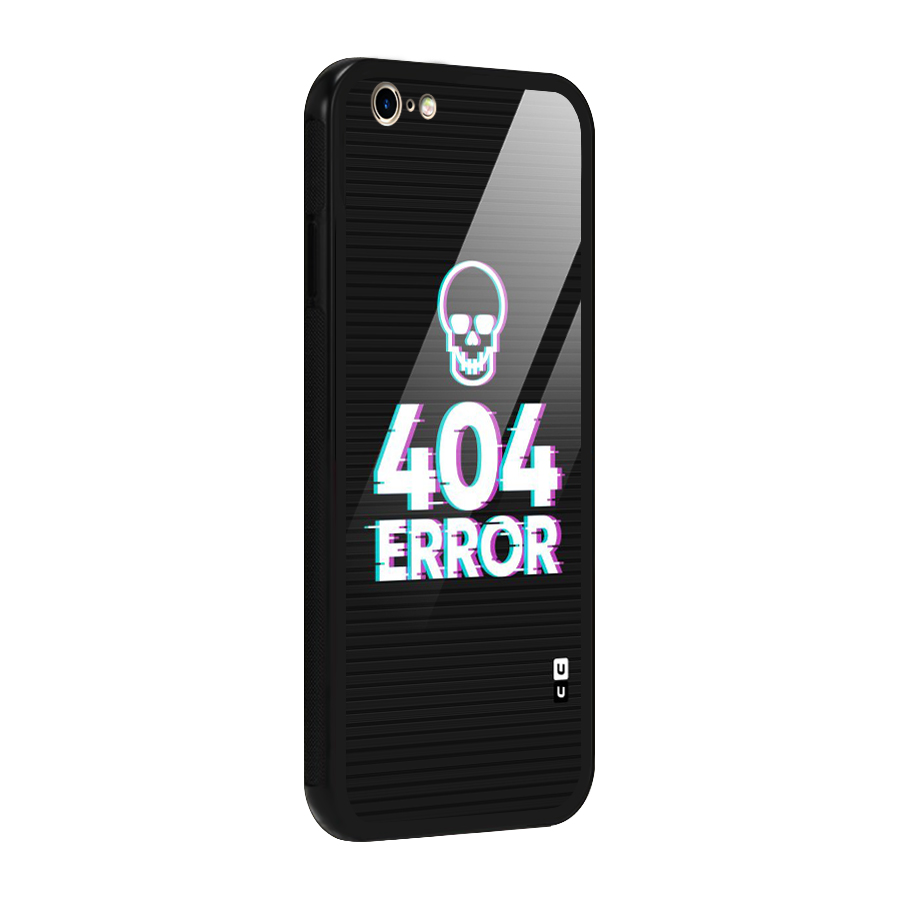 Error 404 Skull Glass Back Case for iPhone 6 6S