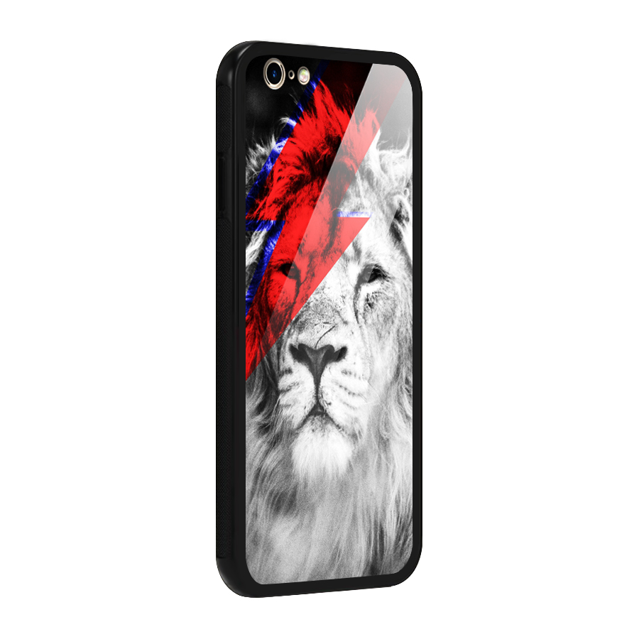 Fearless Lion Glass Back Case for iPhone 6 6S
