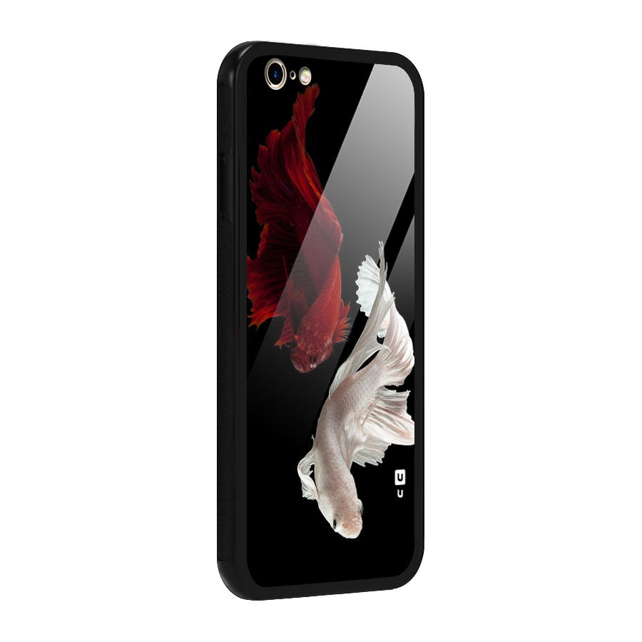 Fish Design Glass Back Case for iPhone 6 6S