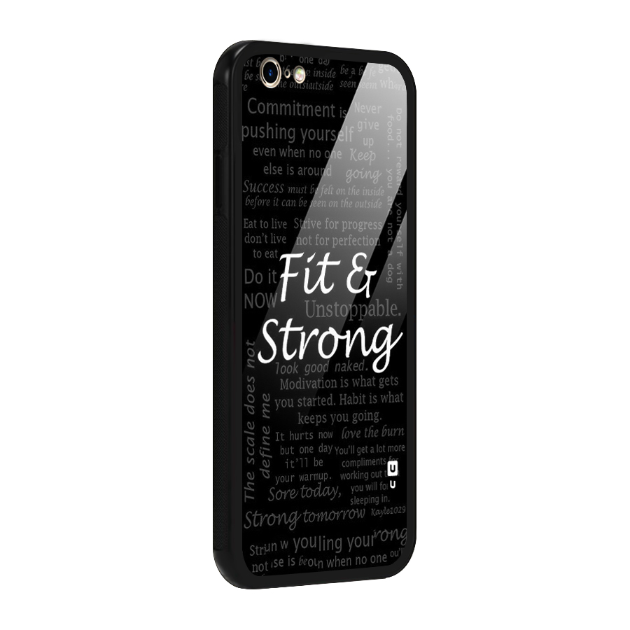 Fit And Strong Glass Back Case for iPhone 6 6S