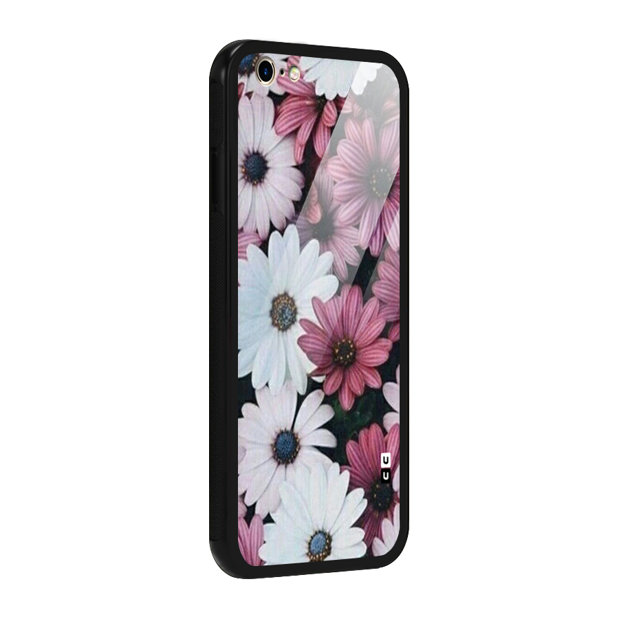 Floral Shades Pink Glass Back Case for iPhone 6 6S