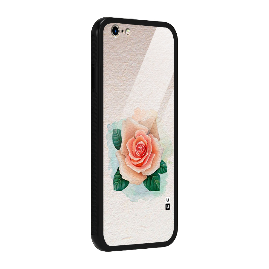 Flower Water Art Glass Back Case for iPhone 6 6S