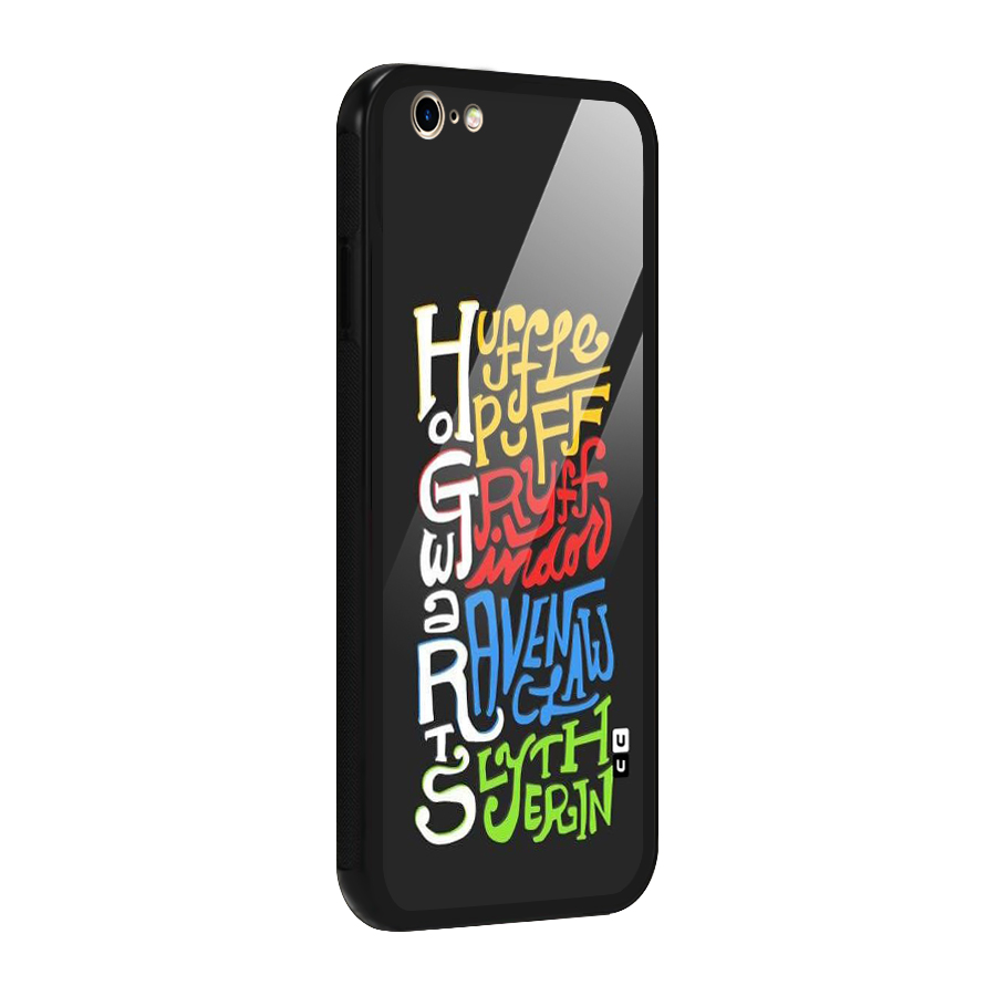 Four Colored Homes Glass Back Case for iPhone 6 6S