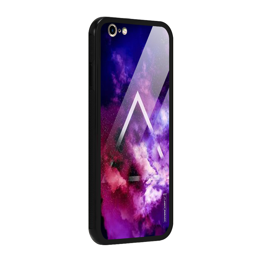 Galaxy Smoke Hues Glass Back Case for iPhone 6 6S