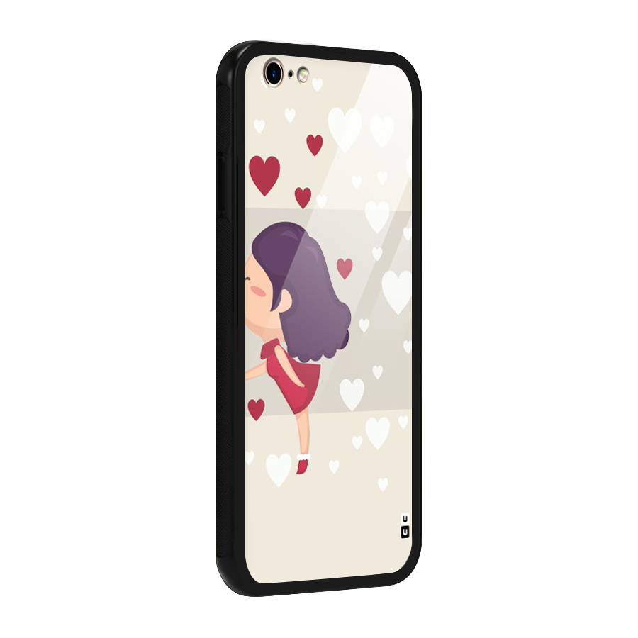 Girl in Love Glass Back Case for iPhone 6 6S