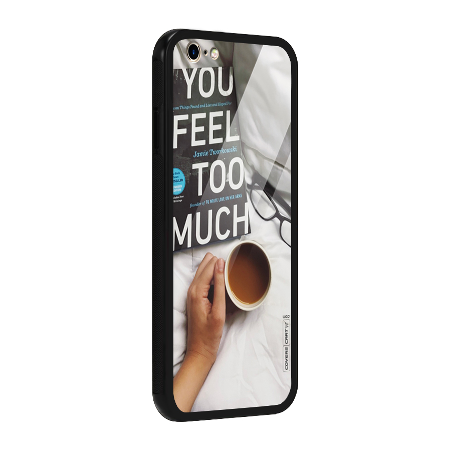 Good Reads And Coffee Glass Back Case for iPhone 6 6S