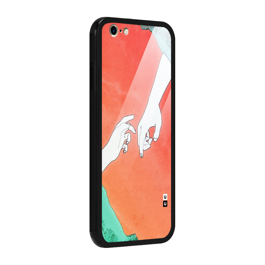 Hand Paint Drawing Glass Back Case for iPhone 6 6S