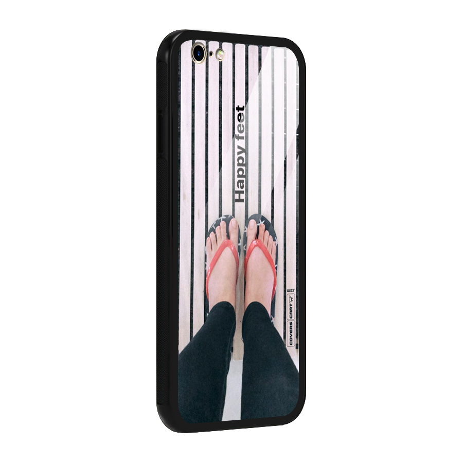 Happy Feet Glass Back Case for iPhone 6 6S