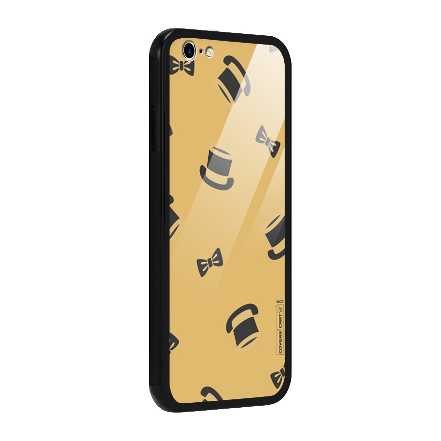 Hat and Bow Tie Glass Back Case for iPhone 6 6S