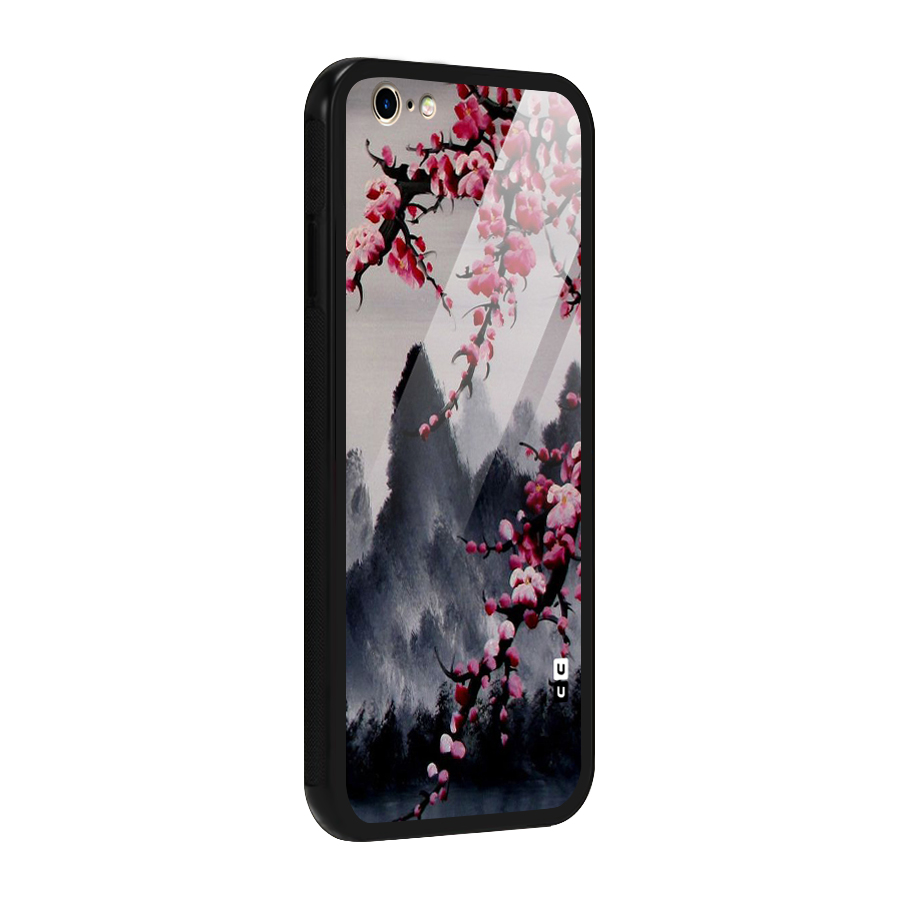 Hills And Blossoms Glass Back Case for iPhone 6 6S