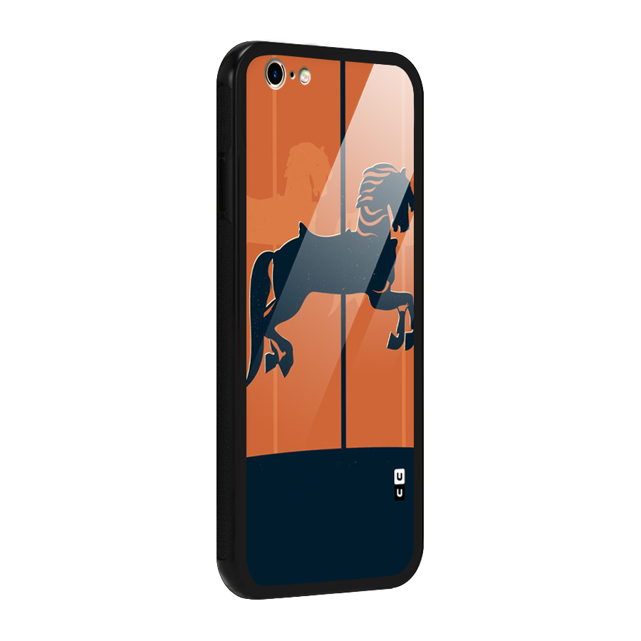 Horse Glass Back Case for iPhone 6 6S