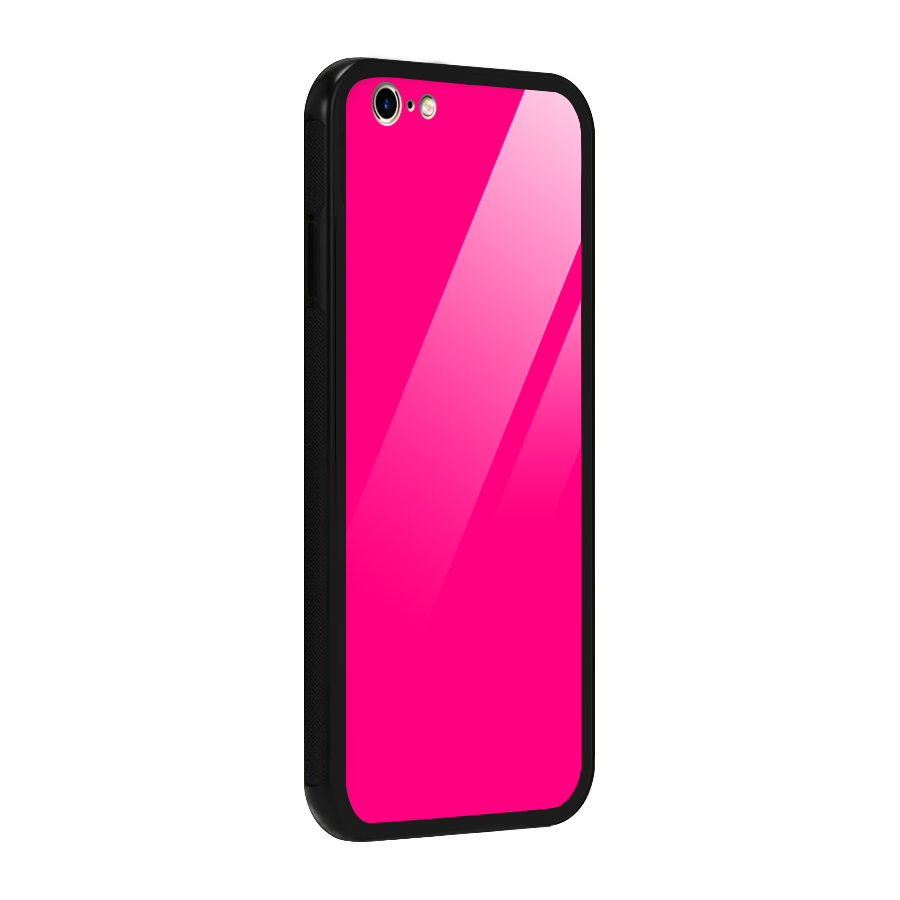 Hot Pink Glass Back Case for iPhone 6 6S