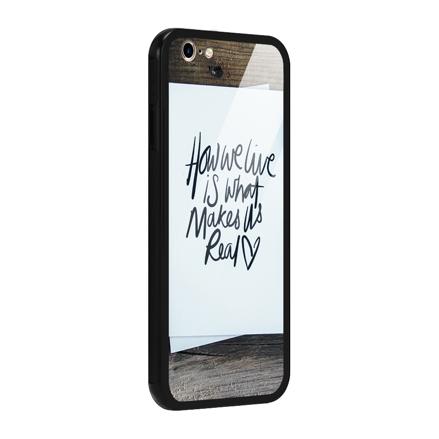 How We Live Glass Back Case for iPhone 6 6S