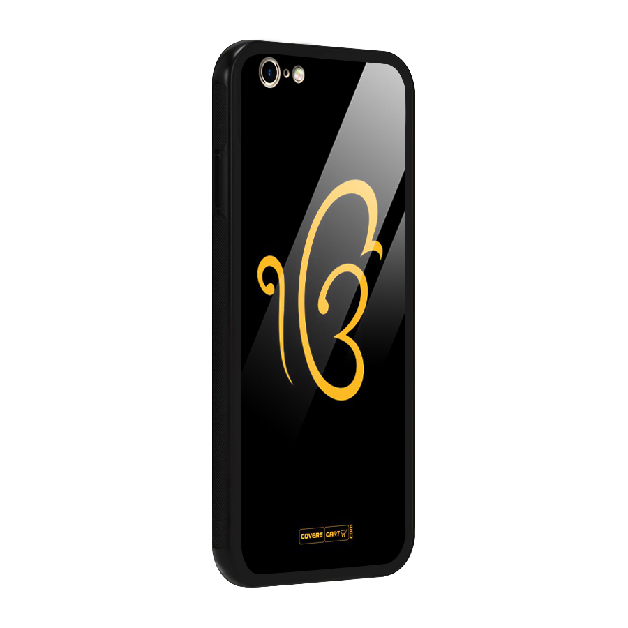 Ik Onkar Glass Back Case for iPhone 6 6S
