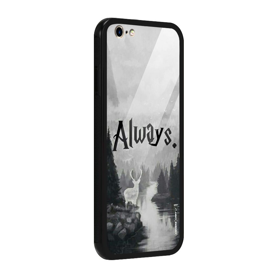 Invisible Deer Glass Back Case for iPhone 6 6S