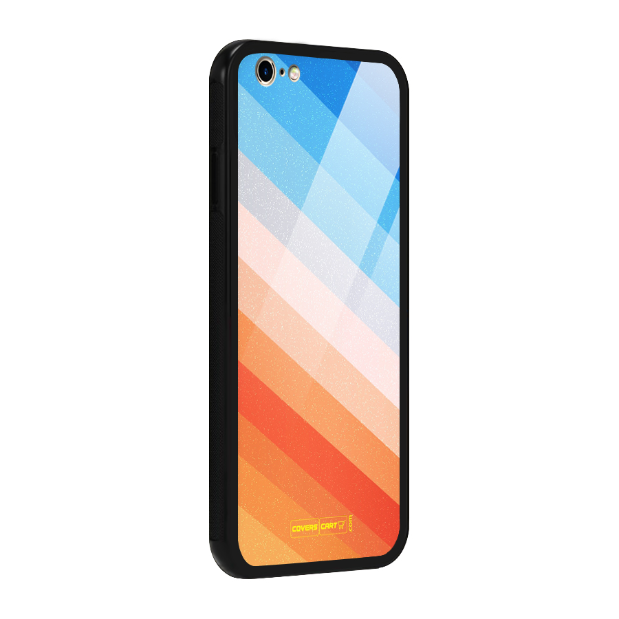 Jazzy Pattern Glass Back Case for iPhone 6 6S