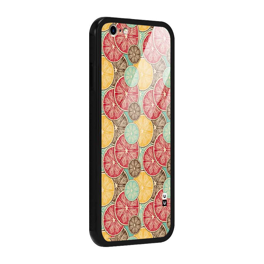 Juicy Pattern Glass Back Case for iPhone 6 6S