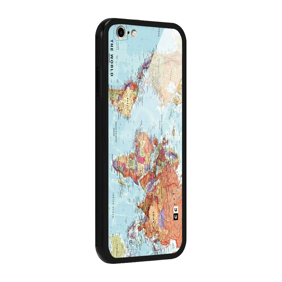 Lets Travel The World Glass Back Case for iPhone 6 6S