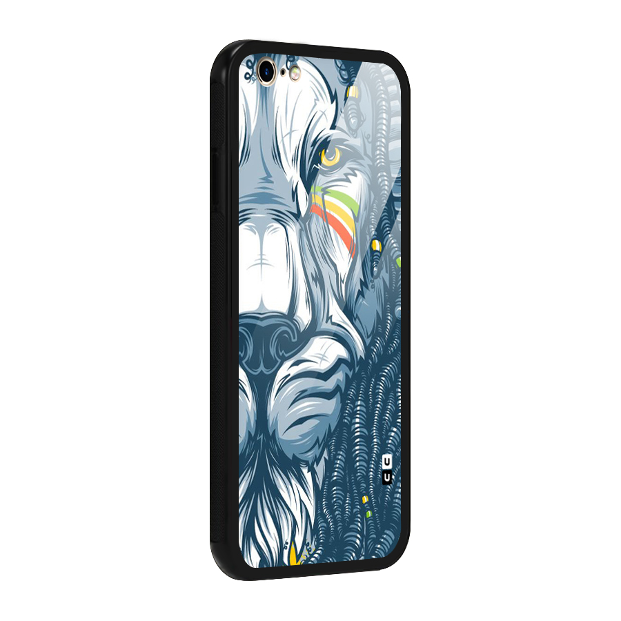 Lionic Face Glass Back Case for iPhone 6 6S