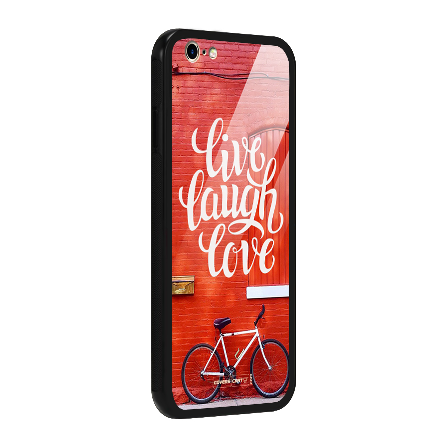Live Laugh Love Glass Back Case for iPhone 6 6S
