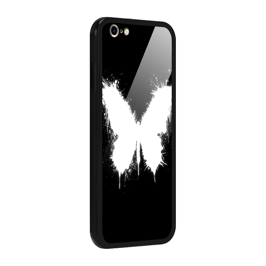 Magic Butterfly Glass Back Case for iPhone 6 6S