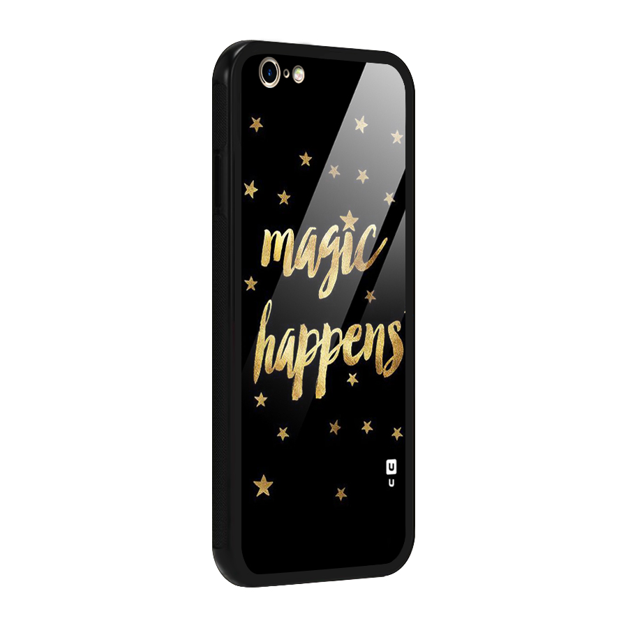 Magic Happens Glass Back Case for iPhone 6 6S
