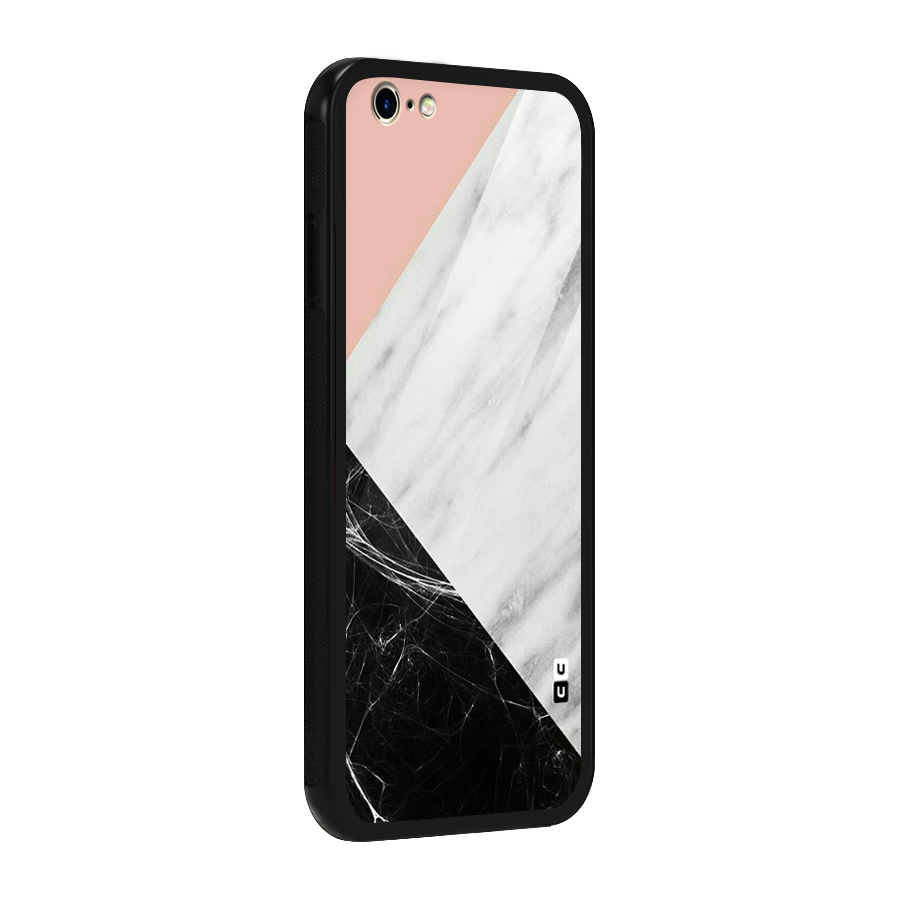 Marble Cuts Glass Back Case for iPhone 6 6S